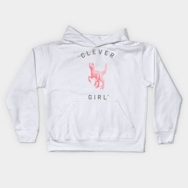 Clever Girl Kids Hoodie by speakerine